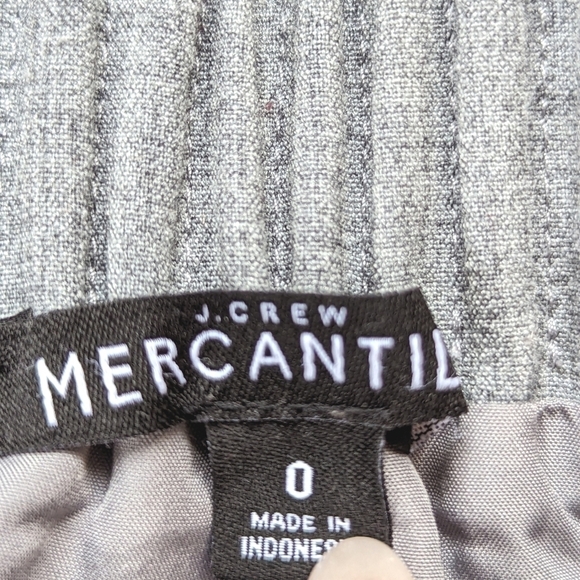 J. Crew Mercantile Sidewalk Ruched Waist Mini Skirt in Stone Gray Size 0 - Picture 10 of 12
